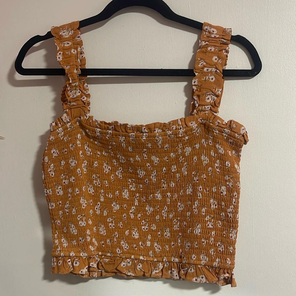 Cute floral crop top